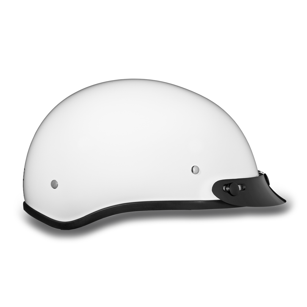 D.O.T. DAYTONA SKULL CAP- HI-GLOSS WHITE