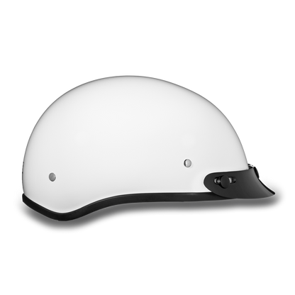 D.O.T. DAYTONA SKULL CAP- HI-GLOSS WHITE