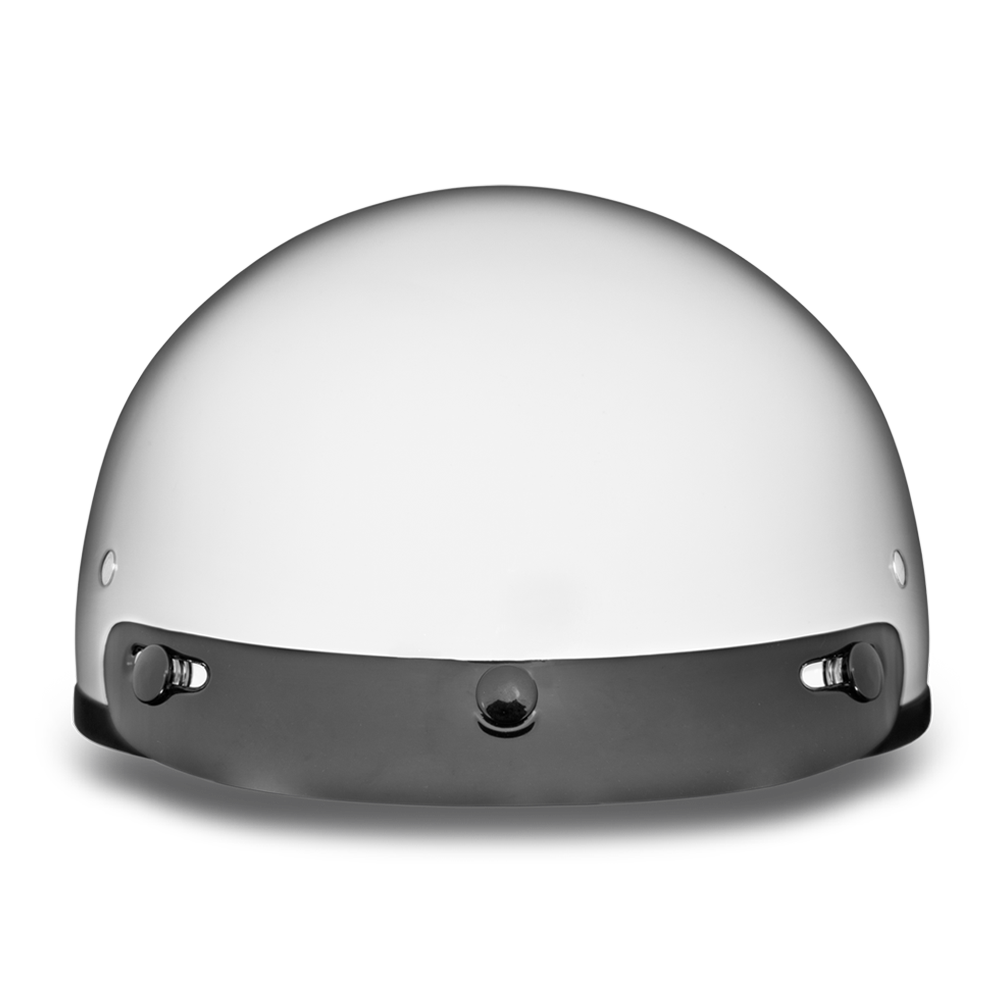 D.O.T. DAYTONA SKULL CAP- HI-GLOSS WHITE