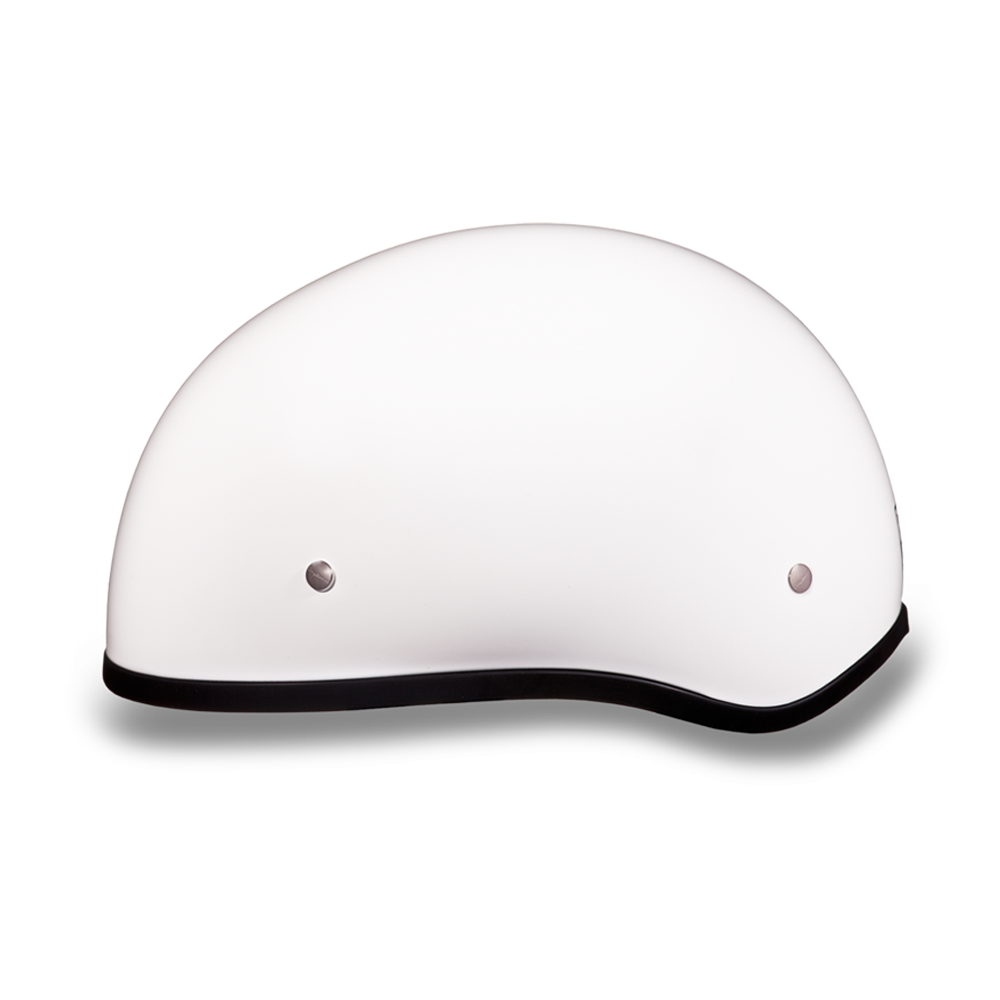 D.O.T. DAYTONA SKULL CAP W/O VISOR- HI-GLOSS WHITE