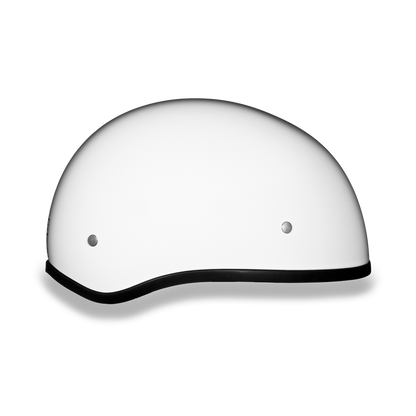 D.O.T. DAYTONA SKULL CAP W/O VISOR- HI-GLOSS WHITE