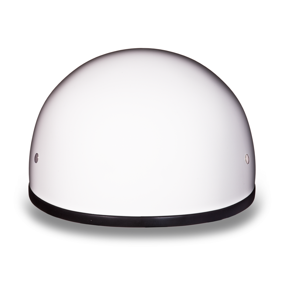 D.O.T. DAYTONA SKULL CAP W/O VISOR- HI-GLOSS WHITE