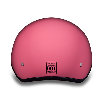 D.O.T. DAYTONA SKULL CAP W/O VISOR- HI-GLOSS PINK