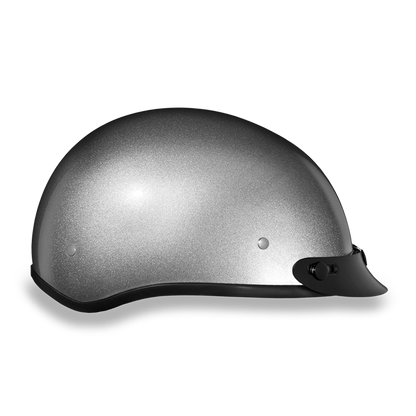 D.O.T. DAYTONA SKULL CAP- SILVER METALLIC