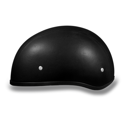 DAYTONA HELMETS D.O.T. DAYTONA SKULL CAP W/O VISOR LEATHER COVERED