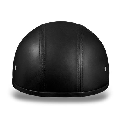 DAYTONA HELMETS D.O.T. DAYTONA SKULL CAP W/O VISOR LEATHER COVERED