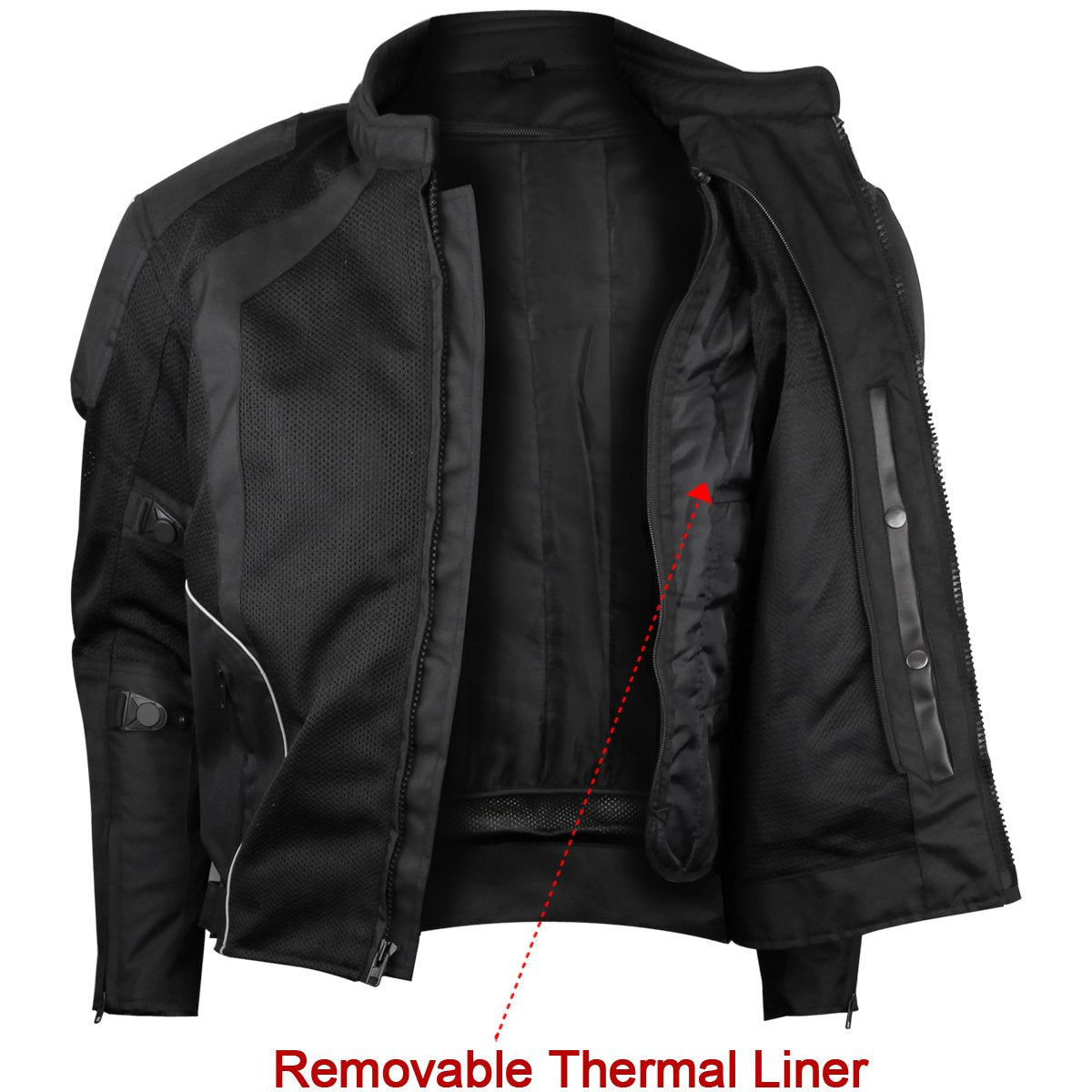 Mesh armored sale motorcycle jacket