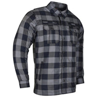 Men's Riding Flannel Shirts W/ Waterproof Zippers & Optional C.E. Armor (Available in 6 colors)