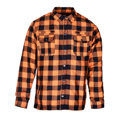 Men's Riding Flannel Shirts W/ Waterproof Zippers & Optional C.E. Armor (Available in 6 colors)