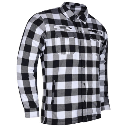Men's Riding Flannel Shirts W/ Waterproof Zippers & Optional C.E. Armor (Available in 6 colors)