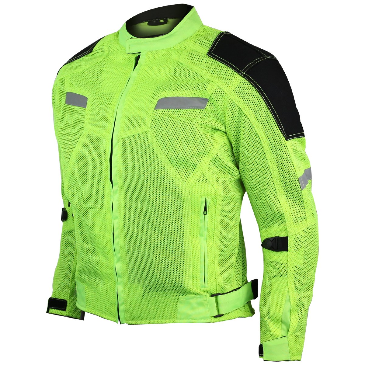 Nomad Mesh Motorcycle Jacket for Men Summer Biker Jacket Cruiser Sportsbike Enduro Hi-Viz Riding Jacket CE Armor Protection