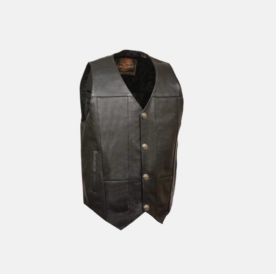 Gents Leather Vest mens motorcycle Vests