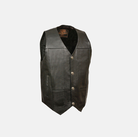 Gents Leather Vest mens motorcycle Vests