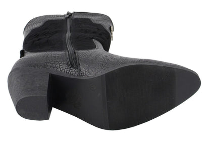 Milwaukee Performance MBL9441 Ladies Black Western Boot with Black Snake Print