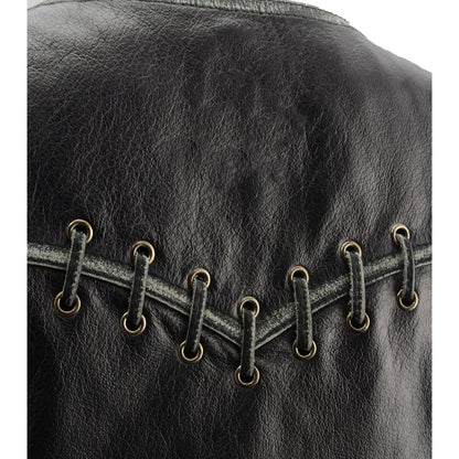 Milwaukee Leather MLL4526 Women's Distressed Grey Leather Vest