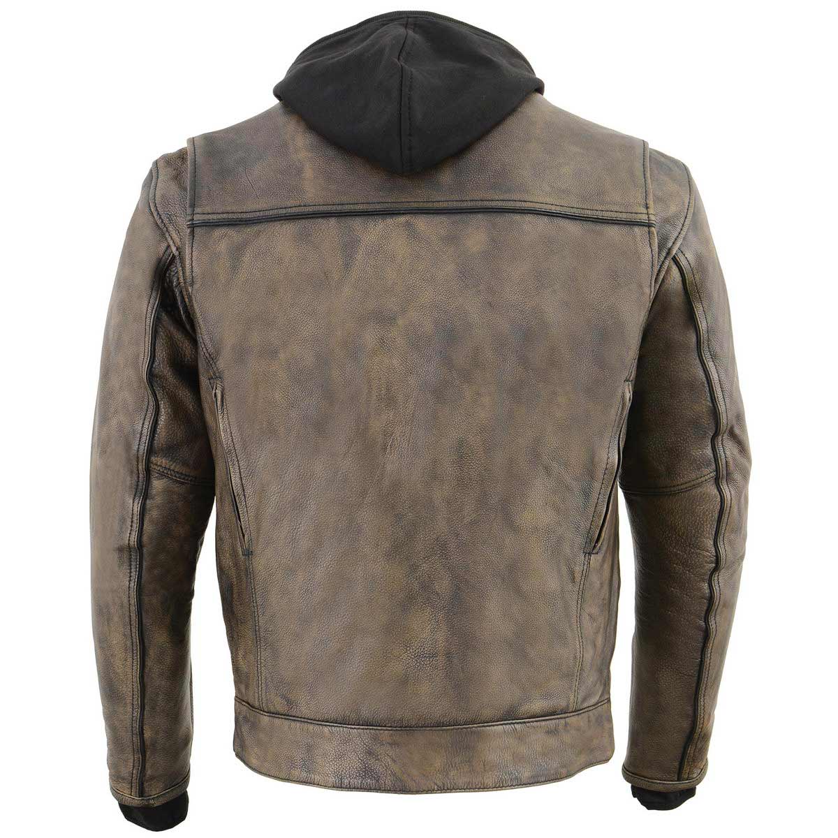 Utility Leather Jacket Mens | Jacket With Pockets